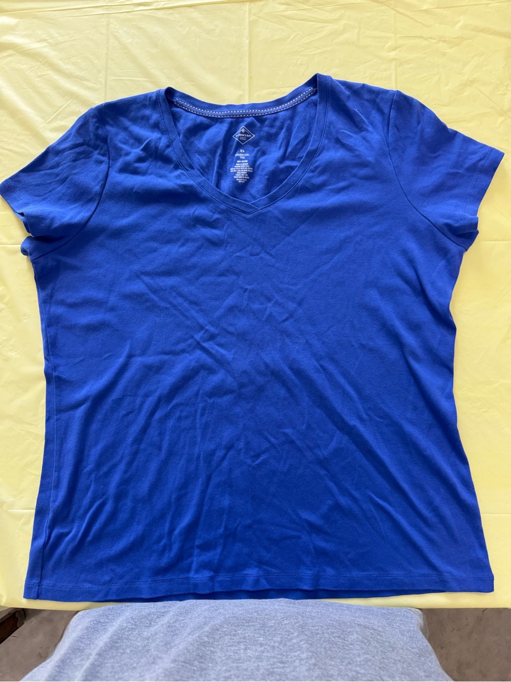 St. John's Bay Blue V-Neck Short Sleeve Tee